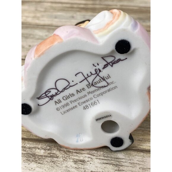 Precious Moments #481661 “All Girls Are Beautiful” Signed by Fujioka –Incomplete - Picture 7 of 16